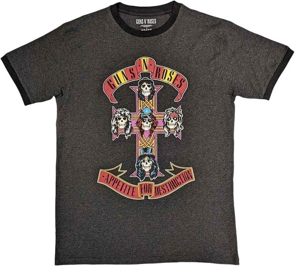 Guns N' Roses Guns N' Roses Риза Appetite for Destruction Unisex Charcoal Grey L