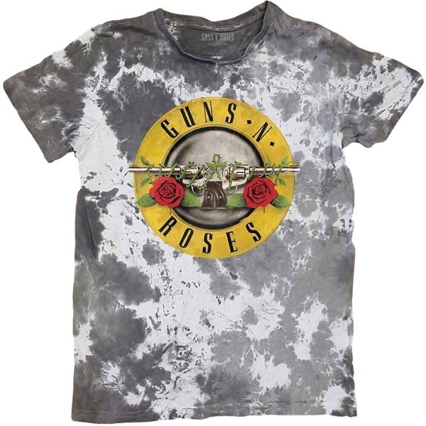 Guns N' Roses Guns N' Roses Риза Classic Logo Unisex Dip-Dye on White L