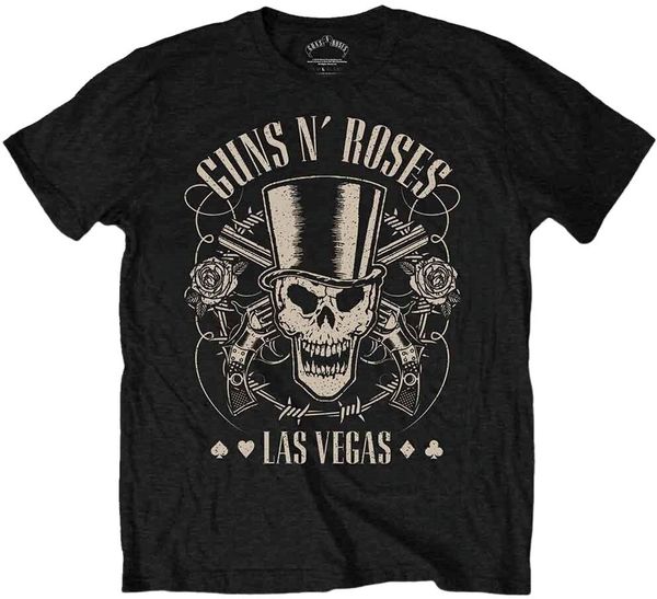 Guns N' Roses Guns N' Roses Риза Top Hat, Skull & Pistols Las Vegas Unisex Black L