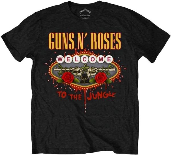 Guns N' Roses Guns N' Roses Риза Welcome to the Jungle Unisex Black L