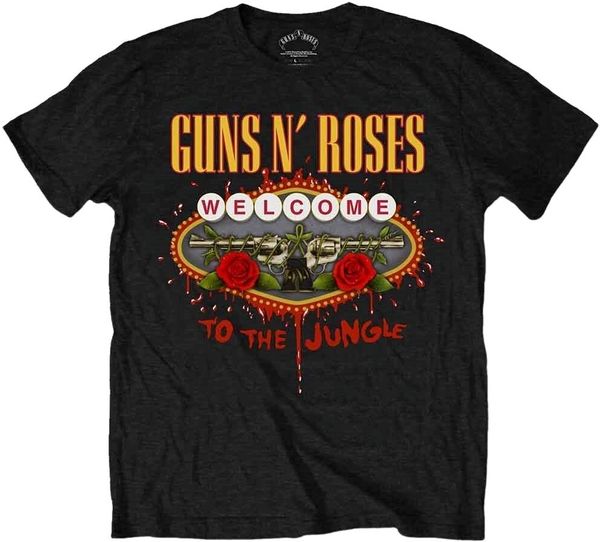 Guns N' Roses Guns N' Roses Риза Welcome to the Jungle Unisex Black S