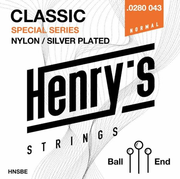 Henry's Henry's Nylon Silver Ball End 0280-043 S Найлонови струни за класическа китара