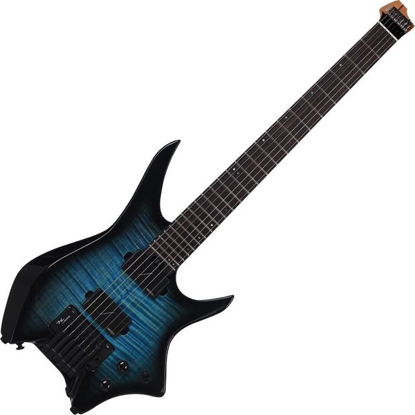 HILS Guitars HILS Guitars HN7 NEXT Transparent Blue Burst Headless китара