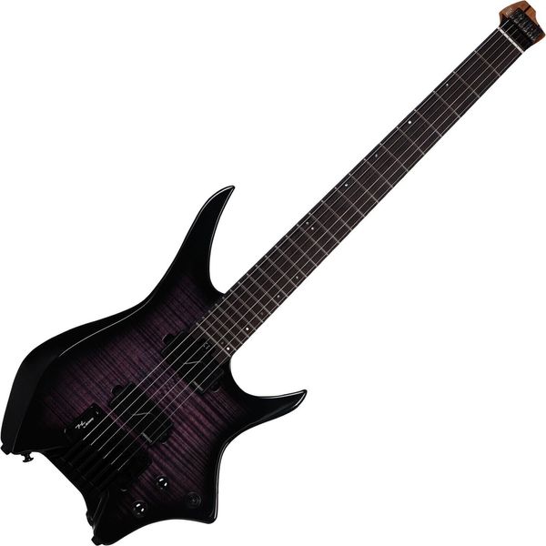 HILS Guitars HILS Guitars HN7 NEXT Transparent Purple Burst Headless китара