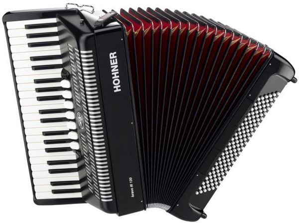 Hohner Hohner Bravo III 120 Пиано акордеон Black