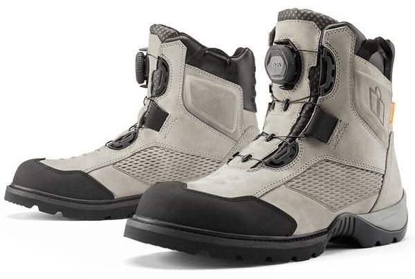 ICON - Motorcycle Gear ICON - Motorcycle Gear Stormhawk WP Boots Grey 42 Ботуши
