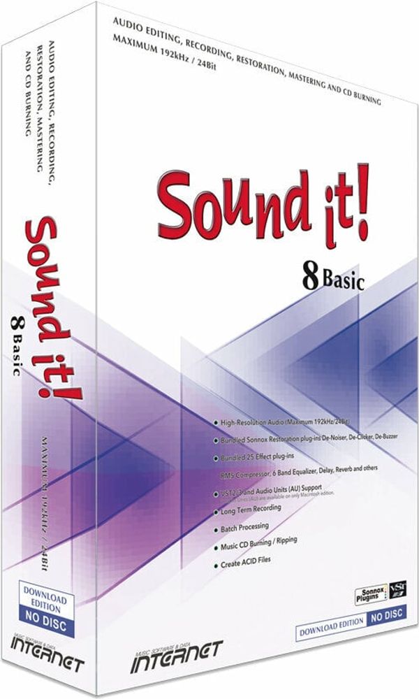 Internet Co. Internet Co. Sound it! 8 Basic (Mac) (Дигитален продукт)