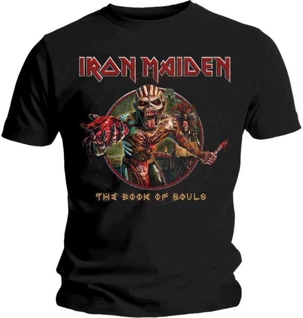Iron Maiden Iron Maiden Риза Book of Souls Eddie Circle Unisex Black 2XL