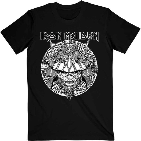 Iron Maiden Iron Maiden Риза Senjutsu Samurai Graphic White Unisex Black L
