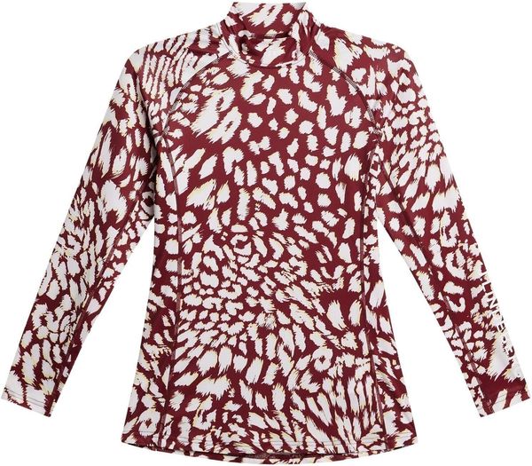 J.Lindeberg J.Lindeberg Asa Print Soft Compression Top Glitch Leo Lime S