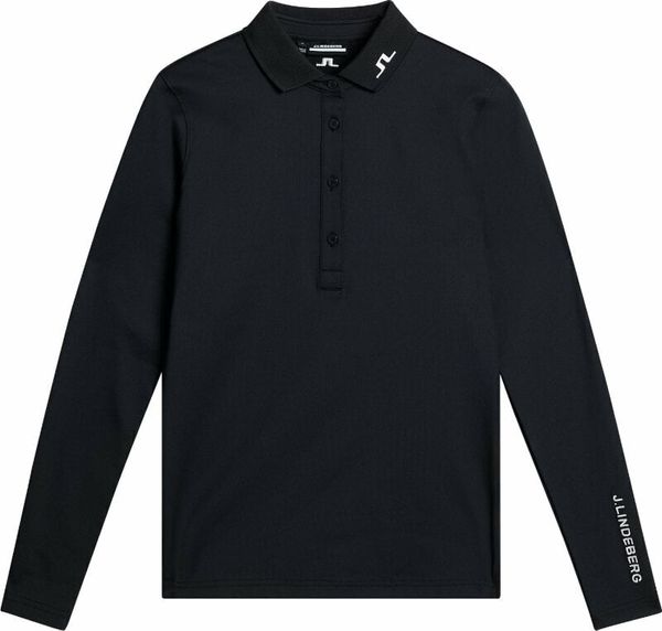 J.Lindeberg J.Lindeberg Tour Tech Long Sleeve Mens Polo Black XS