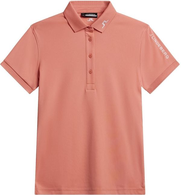 J.Lindeberg J.Lindeberg Tour Tech Womens Polo Burnt Coral L