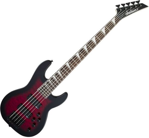 Jackson Jackson JS Series Concert Bass JS3VQ AH Transparent Red Burst