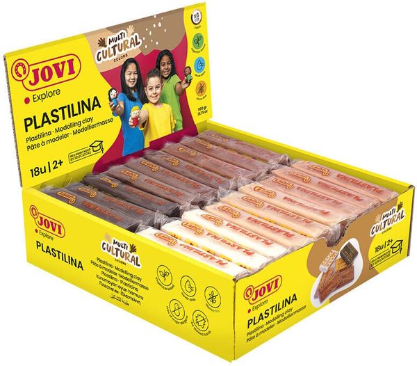 Jovi Jovi Plastilina Пластилин за деца Body 18 x 50 g