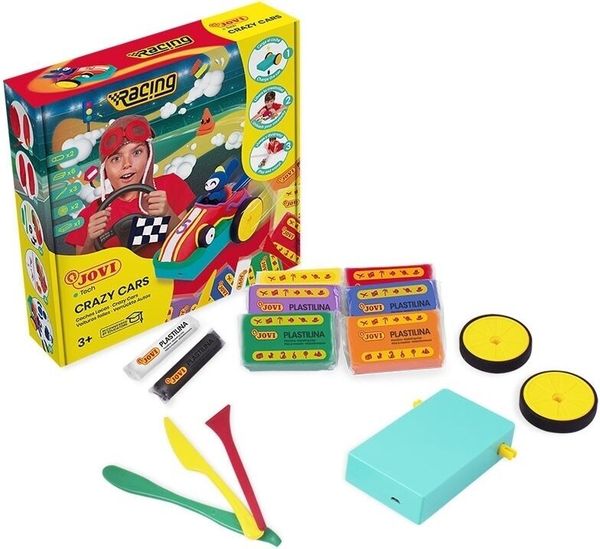 Jovi Jovi Tech Crazy Cars Set Пластилин за деца Състезание