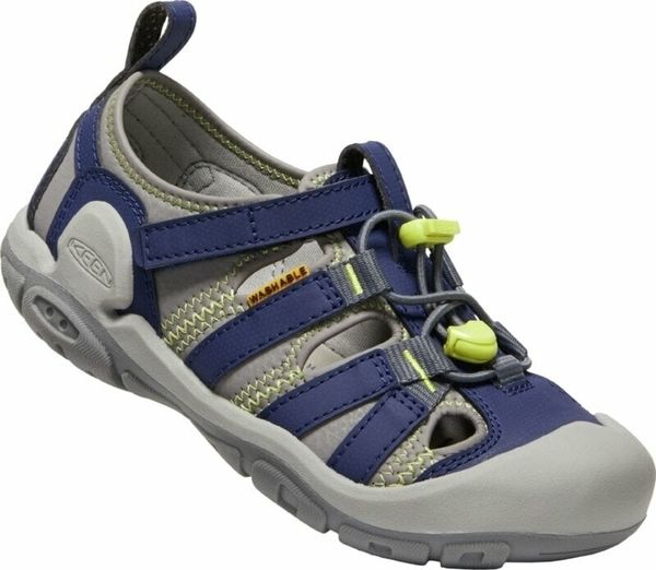 Keen Keen Детски туристически обувки Knotch Creek Youth Sandals Steel Grey/Blue Depths 34
