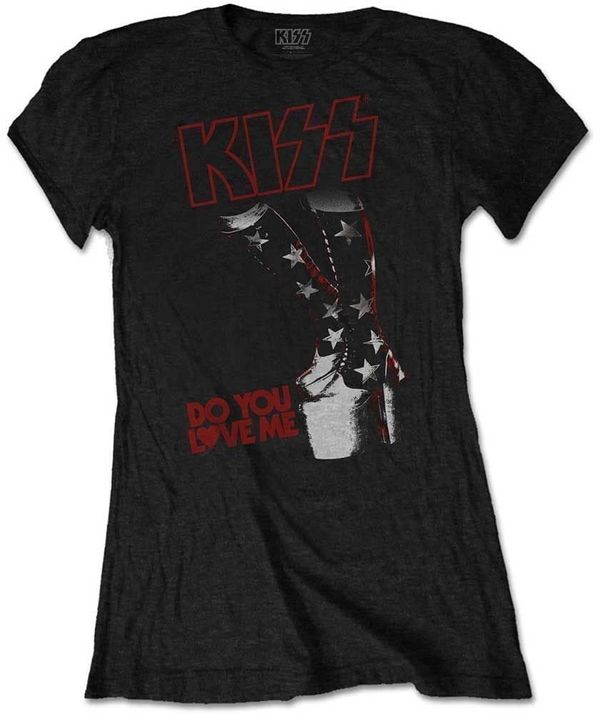 Kiss Kiss Риза Do You Love Me Womens Black M