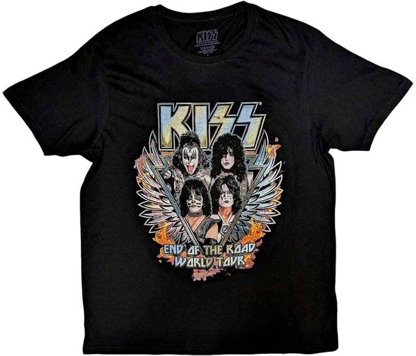 Kiss Kiss Риза End Of The Road Wings Unisex Black M