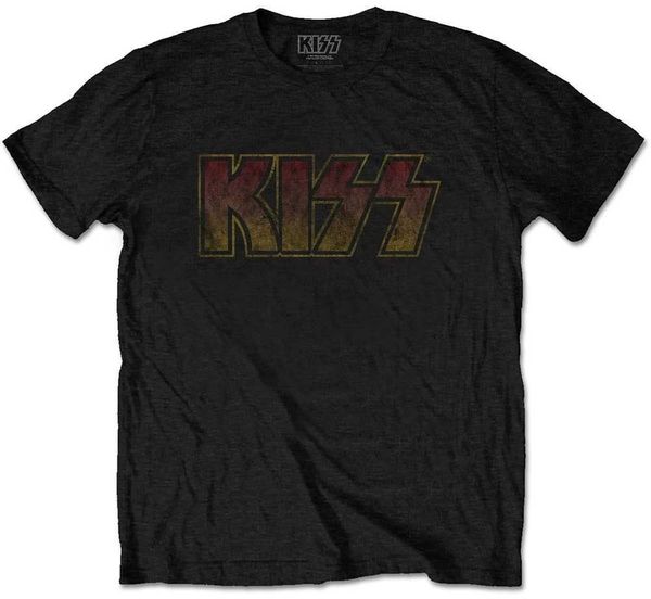 Kiss Kiss Риза Vintage Classic Logo Unisex Black 2XL