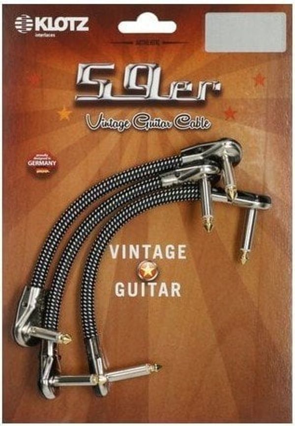 Klotz Klotz VINPAN '59 Vintage pancake pro 3x 15 cm Ъглов - Ъглов Пач кабел