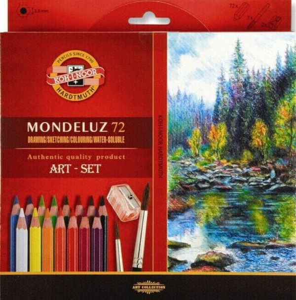 KOH-I-NOOR KOH-I-NOOR Mondeluz 3714/72 Комплект акварелни моливи 72 бр