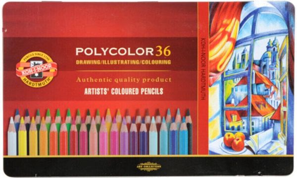 KOH-I-NOOR KOH-I-NOOR Polycolor Artist's Coloured Pencils Комплект цветни моливи 36 бр