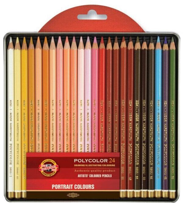 KOH-I-NOOR KOH-I-NOOR Polycolor Artist's Coloured Pencils Комплект цветни моливи Portrait 24 бр