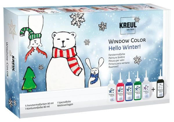 Kreul Kreul 42853 Комплект цветове за стъкло Hello Winter 6 x 80 ml