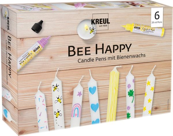 Kreul Kreul Candle Pen Bee Happy Set Пълнител за писалка 6 бр
