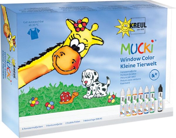 Kreul Kreul Mucki Комплект цветове за стъкло 7 бр