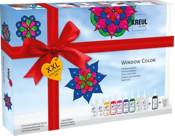Kreul Kreul Window Color XXL Комплект бои за стъкло 80 ml