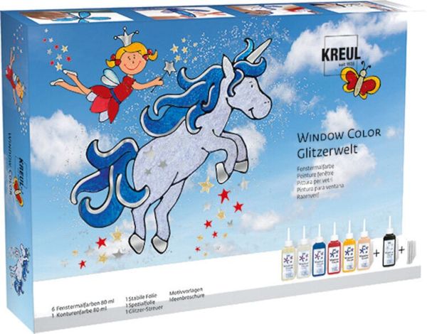 Kreul Kreul Window glitter fantasy Комплект бои за стъкло 80 ml