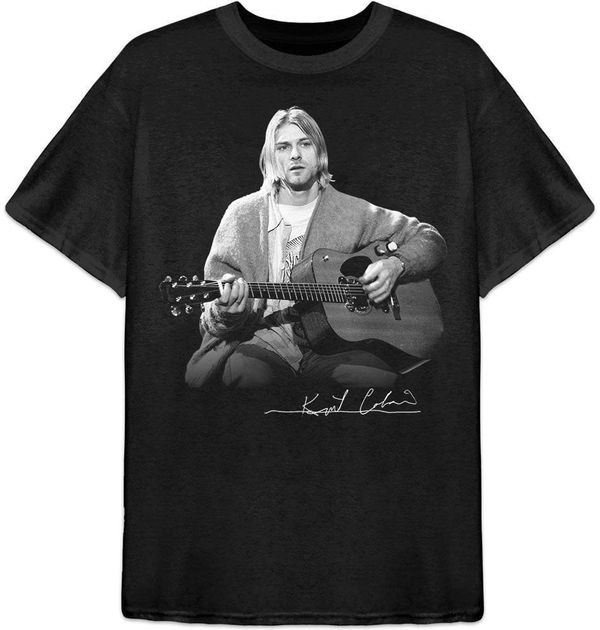 Kurt Cobain Kurt Cobain Риза Guitar Live Photo Unisex Black M