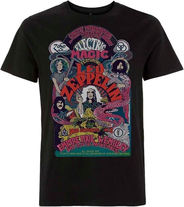 Led Zeppelin Led Zeppelin Риза Full Colour Electric Magic Unisex Black 2XL