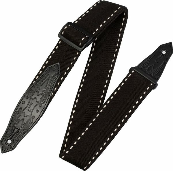 Levys Levys MSSC80-BLK Country/Western Series 2" Heavy-weight Cotton Guitar Strap Black