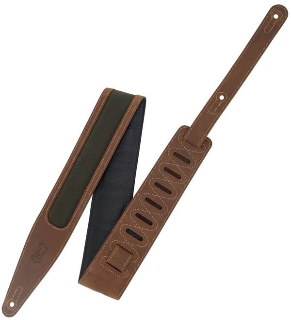 Levys Levys M317TRI-BRN-GRN Кожен колан за китара Brown, Green