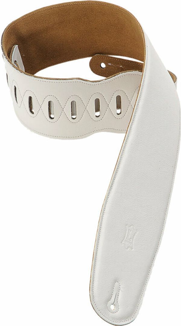 Levys Levys M4GF Кожен колан за китара White