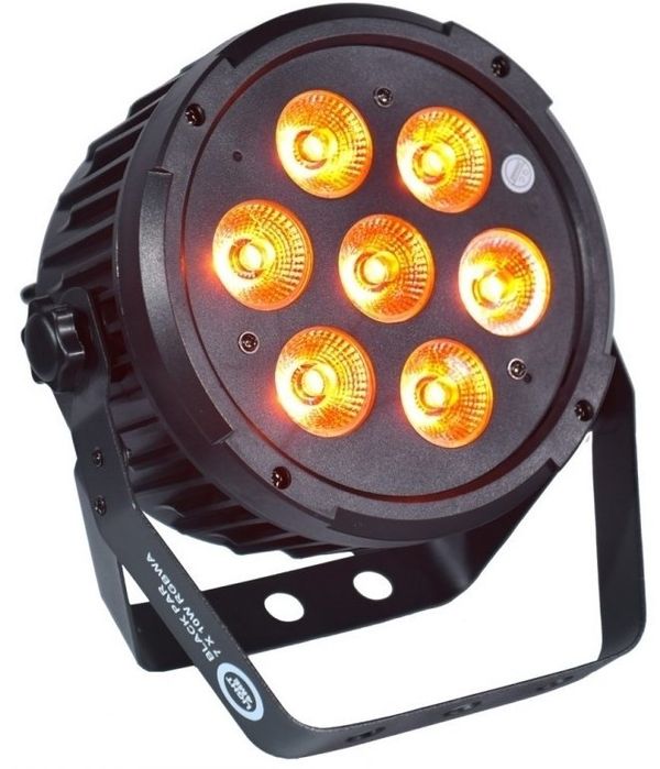 Light4Me Light4Me Black Par 7X10W RGBWa LED