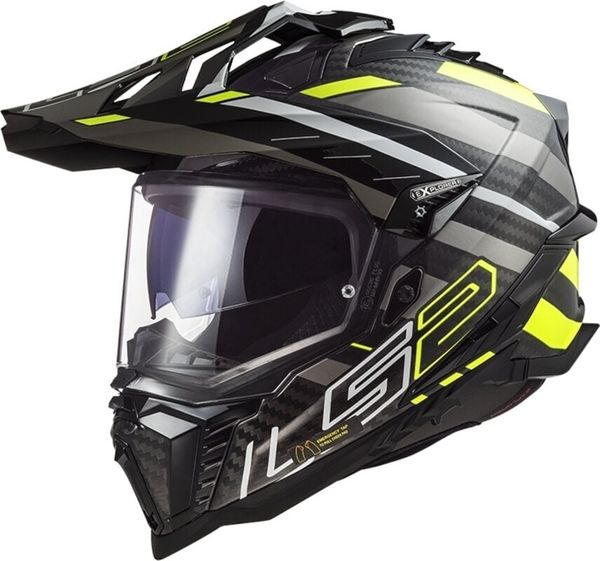 LS2 LS2 MX701 Explorer Carbon Edge Black/Hi-Vis Yellow M Каска