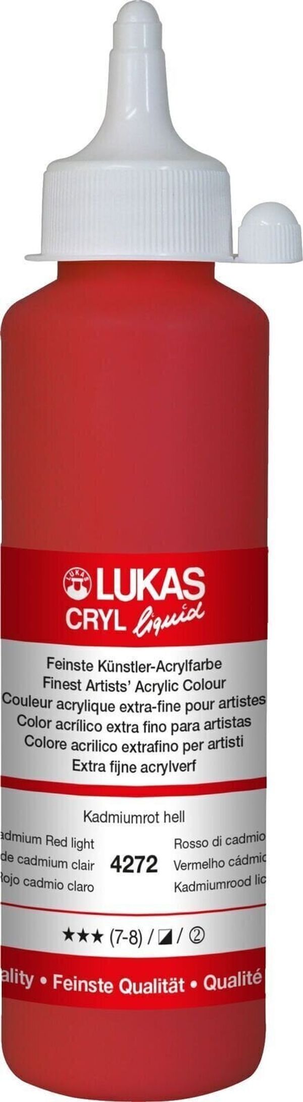 Lukas Lukas Cryl Liquid АКРИЛНА боя Cadmium Red Light 250 ml 1 бр
