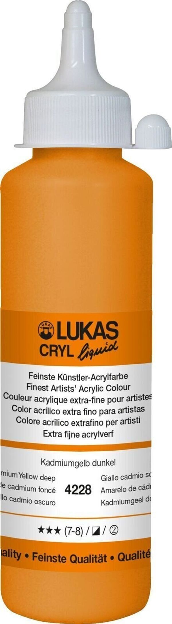 Lukas Lukas Cryl Liquid АКРИЛНА боя Cadmium Yellow Deep 250 ml 1 бр