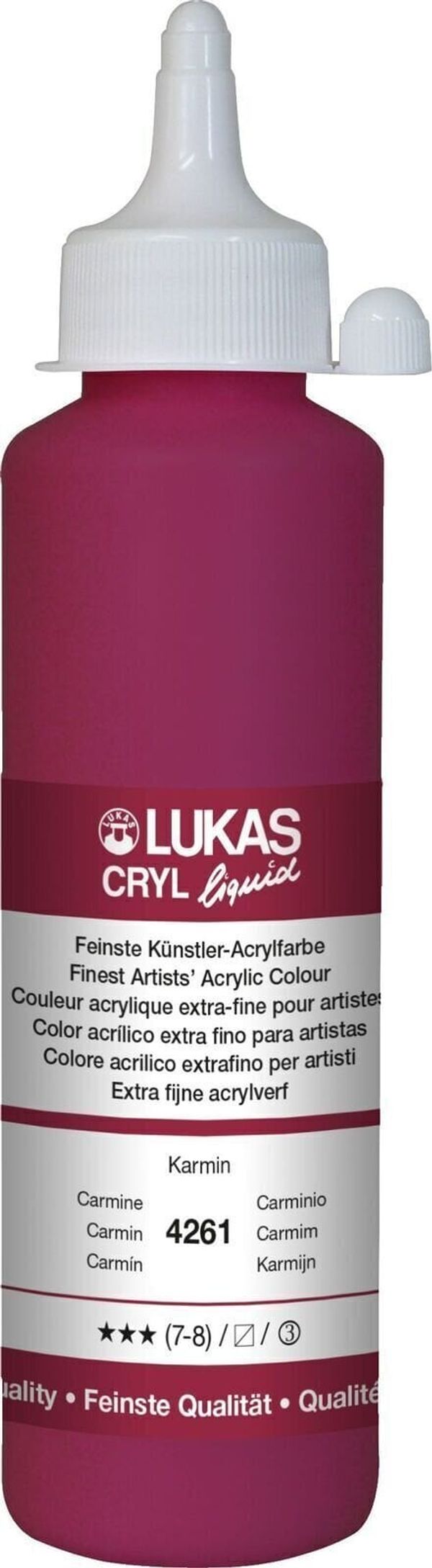 Lukas Lukas Cryl Liquid АКРИЛНА боя Carmine 250 ml 1 бр