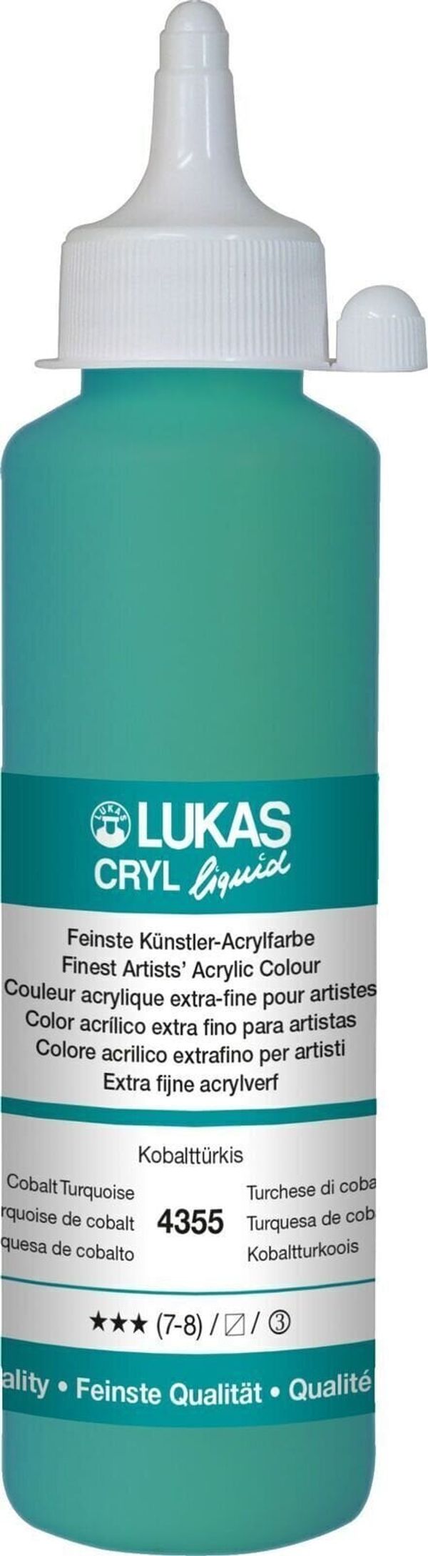 Lukas Lukas Cryl Liquid АКРИЛНА боя Cobalt Turquoise 250 ml 1 бр