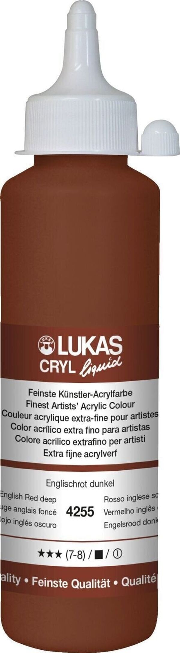 Lukas Lukas Cryl Liquid АКРИЛНА боя English Red Deep 250 ml 1 бр