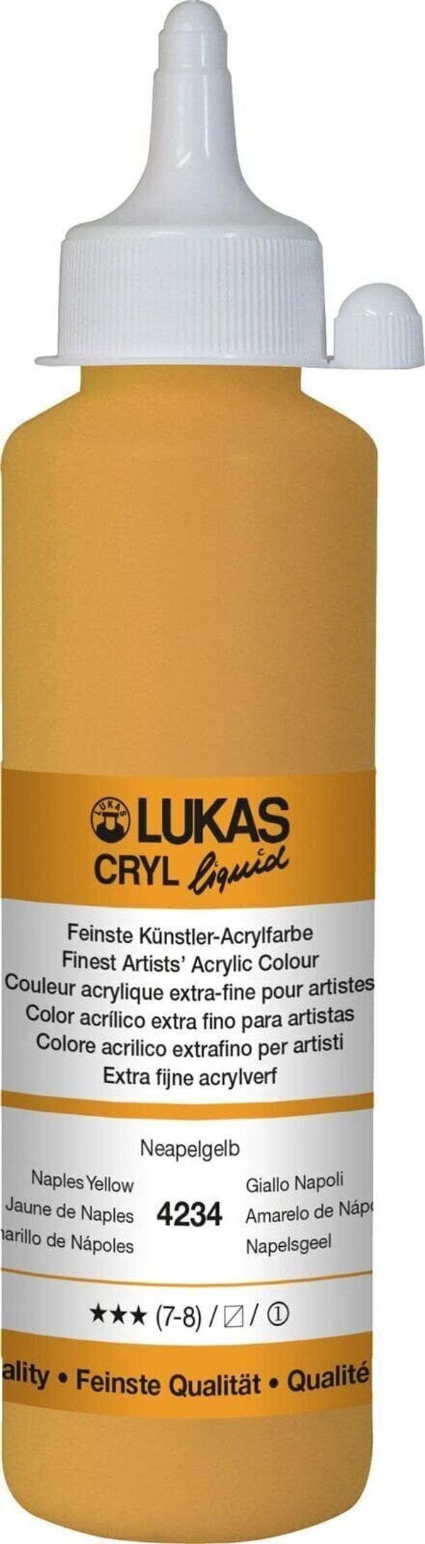 Lukas Lukas Cryl Liquid АКРИЛНА боя Naples Yellow 250 ml 1 бр