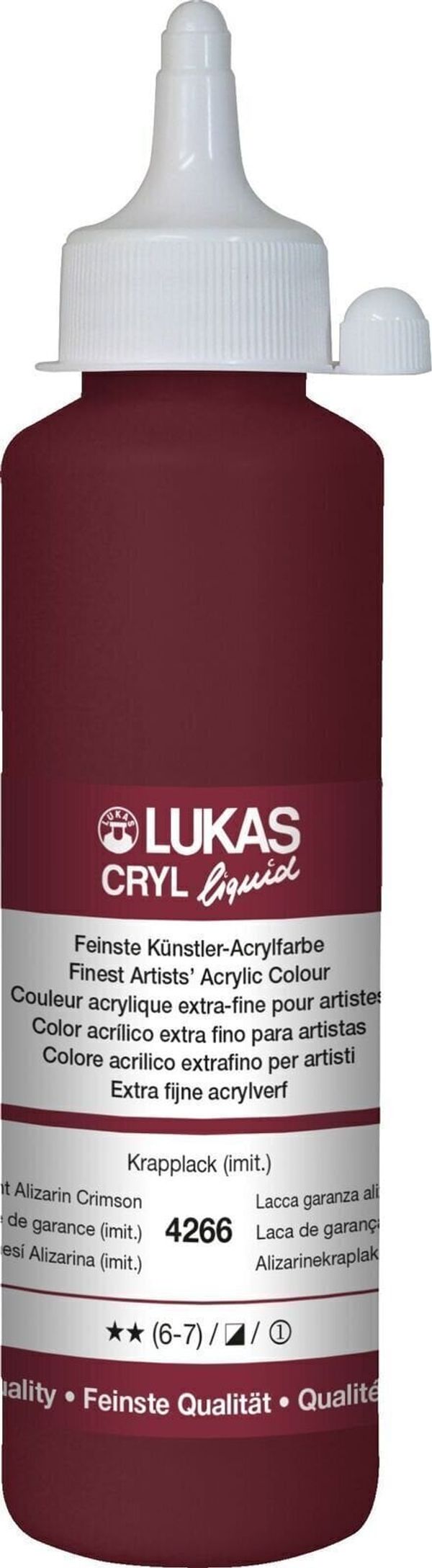Lukas Lukas Cryl Liquid АКРИЛНА боя Permanent Alizarin Crimson 250 ml 1 бр