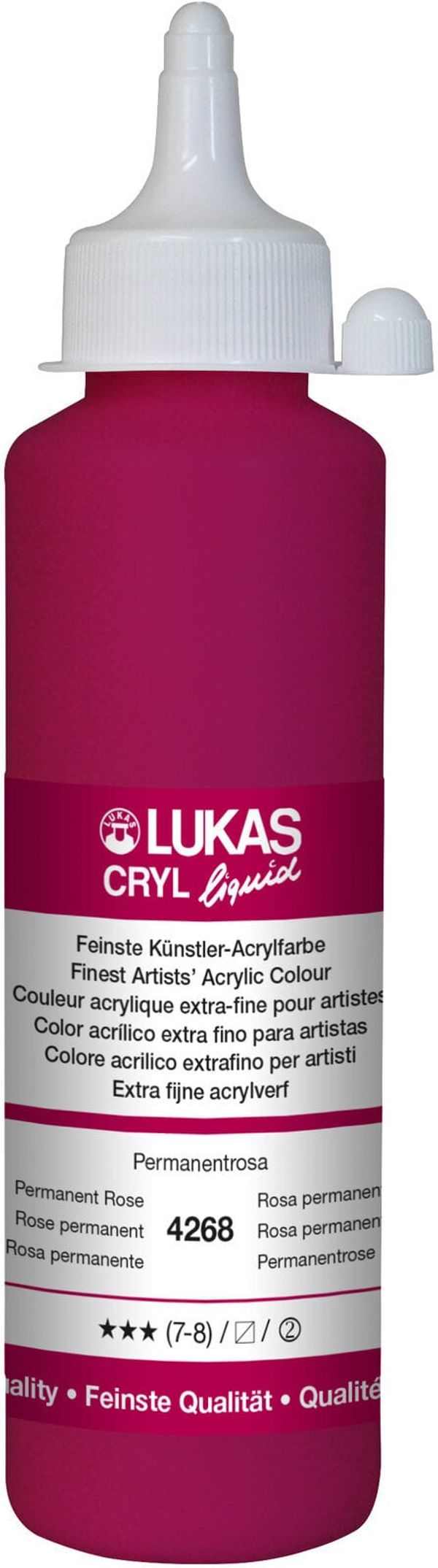 Lukas Lukas Cryl Liquid АКРИЛНА боя Permanent Rose 250 ml 1 бр