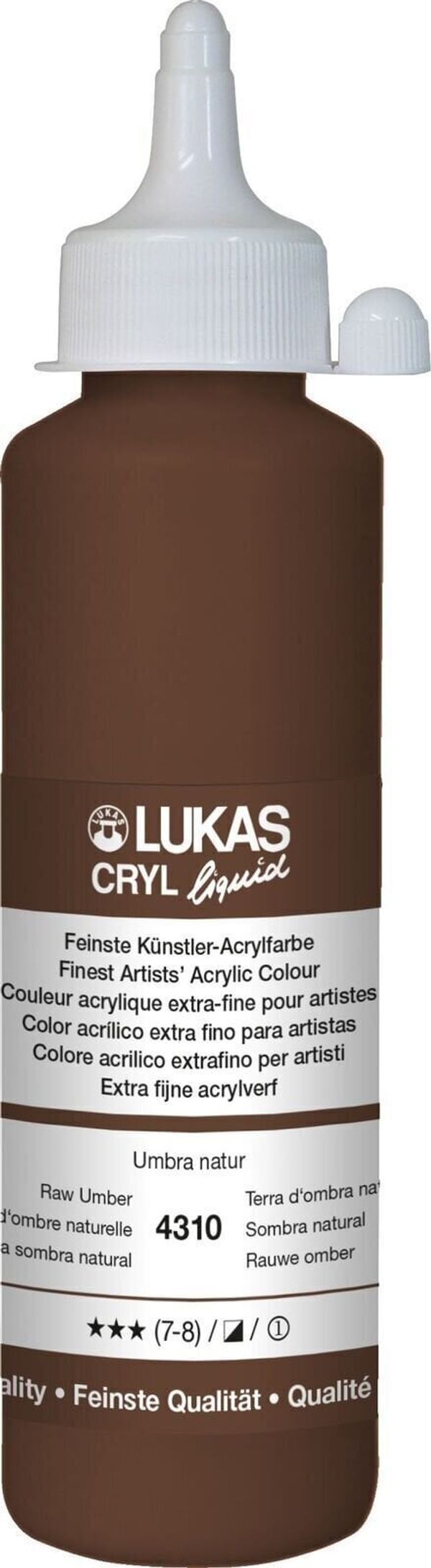 Lukas Lukas Cryl Liquid АКРИЛНА боя Raw Umber 250 ml 1 бр