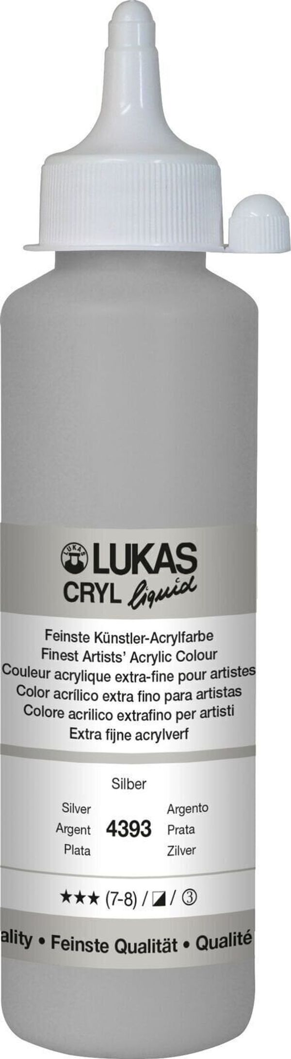 Lukas Lukas Cryl Liquid АКРИЛНА боя Silver 250 ml 1 бр