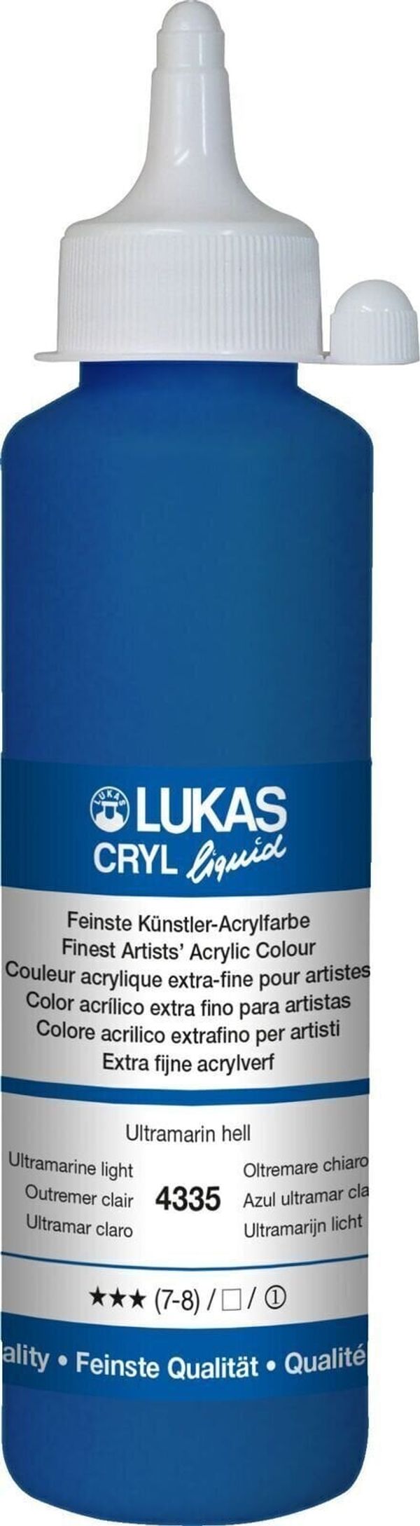Lukas Lukas Cryl Liquid АКРИЛНА боя Ultramarine Light 250 ml 1 бр